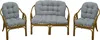 AMPO Cuscino per set Bahama in rattan, sedia in rattan, Anteprima dell’immagine prodotto 1