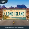 Blechschild 15x30cm - Long Island Atlantic Coast Retro USA Produktbild-Vorschau 5