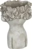 Clayre & Eef Pot de fleurs 11x11x18 cm Gris Pierre Voir les images du produit 3
