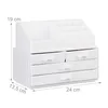 Relaxdays Make Up Organizer klein, 2-teilige Schmink Produktbild-Vorschau 4