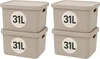 Plastard Aufbewahrungsbox 4er-Set, 31L, Lagerbox, Regalbox Produktbild-Vorschau 1