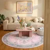 Teppich Vintage Rund - Lily Medaillon Rosa Produktbild-Vorschau 2