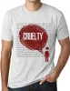 Herren Grafik T-Shirt Gedanken zur Grausamkeit – Thoughts Produktbild-Vorschau 1