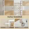 A collage of images showcasing a bookshelf's stability features. Produktbild-Vorschau