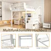 MODFU Jugendbett 140 x 200 mit Schreibtisch,Metall-Hochbett Produktbild-Vorschau 5