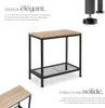 Table d’appoint FILTON 60x30,5x60,5cm - Bois clair Voir les images du produit 3