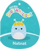 A Squishmallows tag featuring a blue alien character named Natnat. Podgląd zdjęcia produktu
