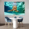 MuchoWow® Poster Pool - Hund - Wasser 180x120 cm - Produktbild-Vorschau 5