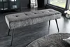 Design Sitzbank BOUTIQUE 100cm dunkelgrau Cord schwarze Produktbild-Vorschau 2