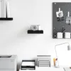 vidaXL Plávajúca polica čierna 23x23,5x3,8 cm MDF Náhľad obrázku produktu 3