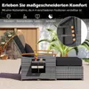 COSTWAY Polyrattan Gartensofa mit Liegefunktion, Produktbild-Vorschau 7