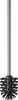 A toilet brush with a silver handle and black bristles. Produktbild-Vorschau