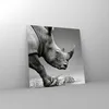 Bilder auf glas - Einteilig - Nashorn Monochrom Tier - Produktbild-Vorschau 4