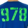 Blaues Kurzarm Herren T-Shirt mit Rundhals und Logo-Druck Produktbild-Vorschau 11