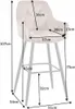 Design Barhocker MILANO champagner Samt Barstuhl mit Produktbild-Vorschau 11