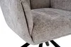 Polsterstuhl - Beige - Schwarz - Webstoff - Metallgestell - Produktbild-Vorschau 3