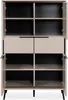 Highboard Kommode Arona | sand / schwarz Produktbild-Vorschau 4