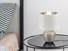 Lampa stołowa LUXOR srebrno-biała 1xE14x40W tkanina Podgląd zdjęcia produktu 5