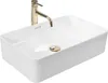 Rea Aufsatzwaschbecken Berta 55 Rectangle White Produktbild-Vorschau 1