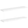 vidaXL Schweberegale 2 Stk. Weiß 120x23,5x3,8 cm MDF Produktbild-Vorschau 9