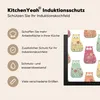 KitchenYeah© Herdabdeckplatte Mädchen - Katze - Blumen - Produktbild-Vorschau 6