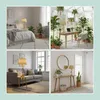 Relaxdays Tischlampe, Metallfuß, Stoffschirm, E27, HxD: Produktbild-Vorschau 5