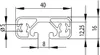 Länge 850mm - Aluminiumprofil 40x16E I-Typ Nut 8 Produktbild-Vorschau 2