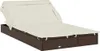 2-Personen-Sonnenliege mit Dach Braun 213x118x97 Poly Produktbild-Vorschau 1