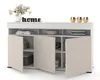 Große Kommode Fernsehschrank LUNA 3D Weiß Matt/Kaschmir Produktbild-Vorschau 3
