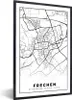 MuchoWow® Gerahmtes Poster Karte - Frechen - Stadtplan Produktbild-Vorschau 1