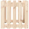 vidaXL Pflanzkübel Lattenzaun-Design 50x50x50 cm Massivholz Produktbild-Vorschau 4