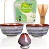 Matcha duo set "Uji" s 2 miskami, metlickou, držiakom a Náhľad obrázku produktu 1