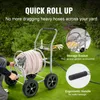 Vozík na hadici VEVOR, pojme až 76 m x 1,5 cm hadice, vozík Náhled obrázku produktu 4