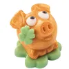 1 Stück Marzipan-Schweinchen gold auf Kleeblatt im Produktbild-Vorschau 4