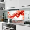 Küchenrückwand Spritzschutz Glas mit Motiv Abstrakter Rauch Produktbild-Vorschau 2