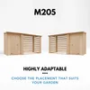 TIMBELA M205 - Gartenhaus Holz mit Brennholzregal Produktbild-Vorschau 6