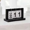 Drevený stolový kalendár, dekoratívny, čierny, pre Náhľad obrázku produktu 5