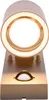 A close-up, front-facing studio shot of a modern outdoor wall lamp with a motion sensor. Produktbild-Vorschau