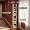 6-stöckiges Bücherregal Würfelregal, 24 x 30 x 183 cm Weiß Produktbild-Vorschau 4