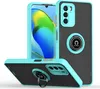A phone case with a ring holder is shown from multiple angles. Produktbild-Vorschau