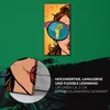 Leinwand Uhr Küche Wohnzimmer Bild 30x60 Kunst groß Comic Produktbild-Vorschau 5