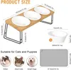 Erhöhte Katzennäpfe, 3er Set Futternapf Katze aus Keramik – Produktbild-Vorschau 7