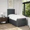 Möbel Boxspringbett mit Matratze Dunkelgrau 100x200 cm Produktbild-Vorschau 5