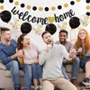 Welkom thuis decoratieset, zwart en goud, met guirlande en Productafbeelding-voorbeeld 4