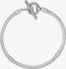 A silver Pandora Moments snake chain bracelet with a toggle clasp is displayed against a white background. Náhled obrázku produktu