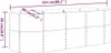vidaXL Hochbeet Verzinkter Stahl 224x80x68 cm Grau Produktbild-Vorschau 6
