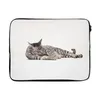 MuchoWow® Laptop Hülle 17 Zoll Laptoptasche Katze putzt Produktbild-Vorschau 1