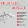Vorhangschiene 2-läufig 200 cm – Gardinenschiene Set (2x100 Produktbild-Vorschau 4