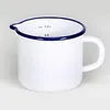 Milchtopf Email, weiß/blau, Inhalt: 1,00 Liter Anteprima dell’immagine prodotto 3