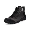 Rieker damskie skórzane sznurowane buty TEX szare, Podgląd zdjęcia produktu 9